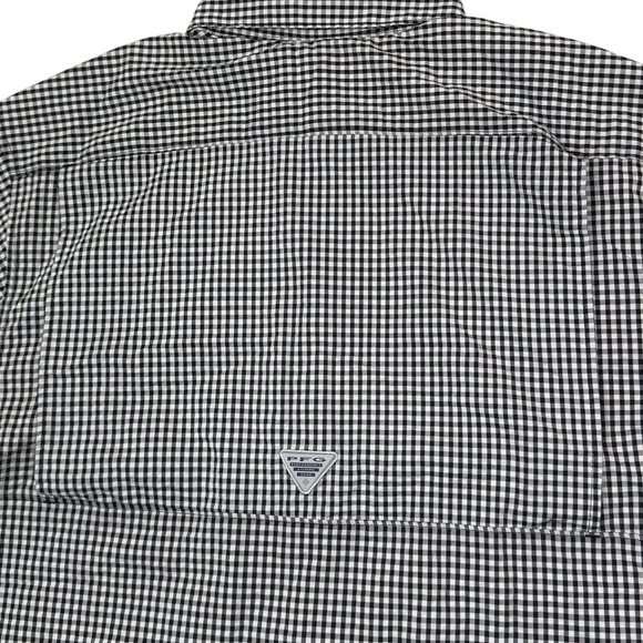 Columbia PFG NWT Shirt Men's M Texas A&M Aggies Super Tamiami Gingham Check - Picture 11 of 12